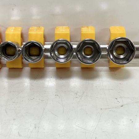 ЗЗ Snap-on スナップオン 差込角1/4inc 5.5-13mm ソケットセット 9個セット ホルダー付 シルバー