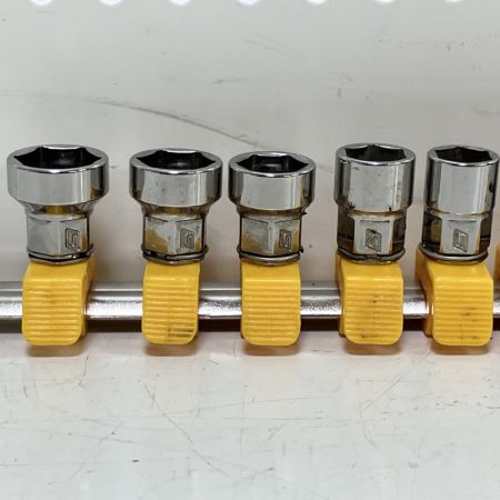 ЗЗ Snap-on スナップオン 差込角1/4inc 5.5-13mm ソケットセット 9個セット ホルダー付 シルバー