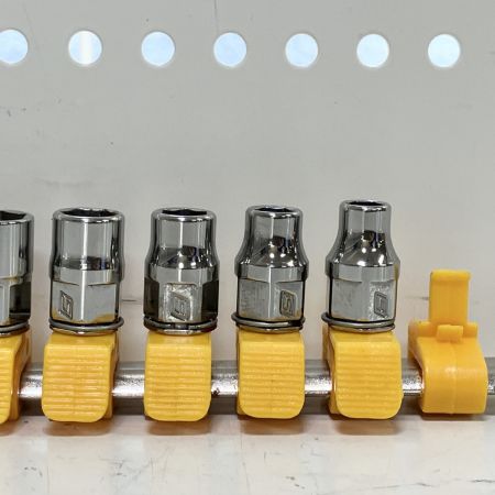 ЗЗ Snap-on スナップオン 差込角1/4inc 5.5-13mm ソケットセット 9個セット ホルダー付 シルバー