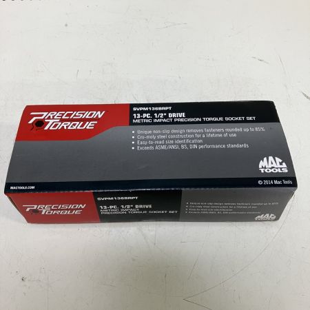 ЗЗ MAC TOOLS マック 1/2inc 10-24mm 13PC ソケットセット ホルダー 外箱付 SVPM136BRPT