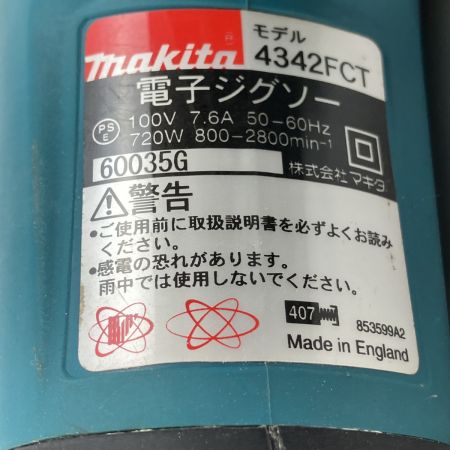 ЗЗ MAKITA マキタ 100V 電子ジグソー ケース付 4342FCT ブルー