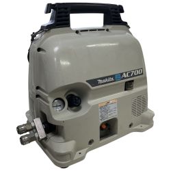 ЗЗ MAKITA マキタ 100v 5L 常圧1口 コンプレッサー 分岐カプラー ショルダーベルト付 AC700 アイボリー Cランク