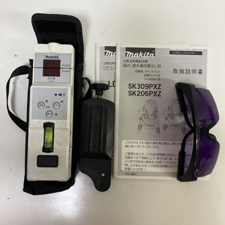ЗЗ MAKITA マキタ 赤色レーザー レーザー墨出し器 受光器 三脚 ケース付 SK309PX ブラック