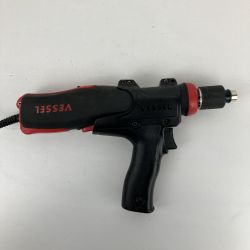 ЗЗ VESSEL ベッセル 100v 電動ドライバー 別売りグリップ(VPG-L)付き VE-6000 ブラック×レッド Cランク