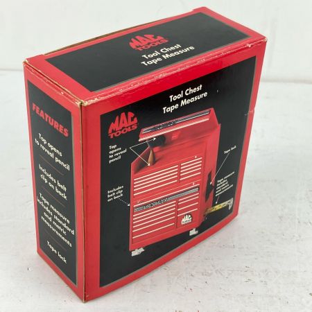ЗЗ MAC TOOLS マック ツールチェスト テープメジャー 箱付 MB1350TAPE レッド