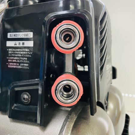 ЗЗ HITACHI 日立 100v 高圧4口 コンプレッサー ストラップ付 EC1245H3(CS) ブラック