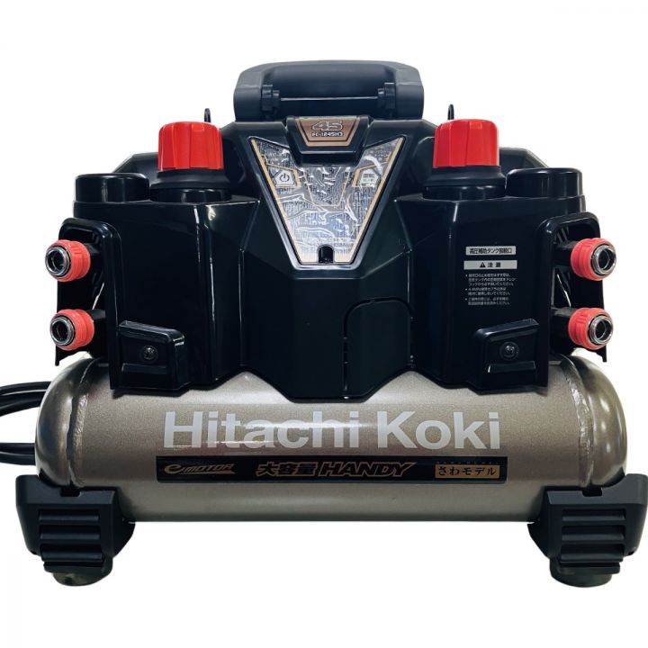 ЗЗ HITACHI 日立 100v 高圧4口 コンプレッサー ストラップ付 EC1245H3(CS) ブラック｜中古｜なんでもリサイクルビッグバン