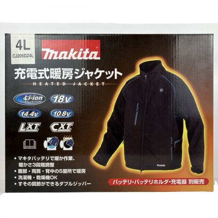 ЗЗ MAKITA マキタ 4L 充電式暖房ジャケット ※バッテリー・バッテリホルダ・充電器なし CJ205DZ ブラック