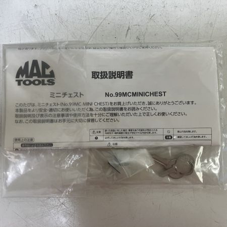 ЗЗ MAC TOOLS マック ミニチェスト 鍵 取説付 No.99MCMINICHEST ブラック