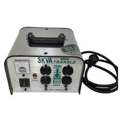 ЗЗ HATAYA 入力電力200V 出力電力100V/115V 変圧器 本体のみ LV-03CS シルバー Cランク