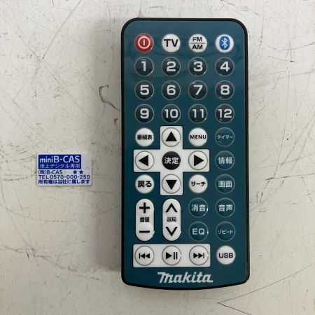 ЗЗ MAKITA マキタ 14.4/18v 充電式ラジオ付テレビ ACアダプタ BCASカード付 ジャンク TV100 ブルー