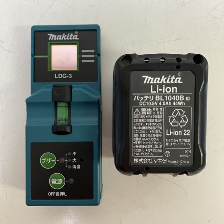 ЗЗ MAKITA マキタ 10.8v グリーンレーザー レーザー墨出し器 バッテリーx1 受光器 ケース付 SK505GD ブルー