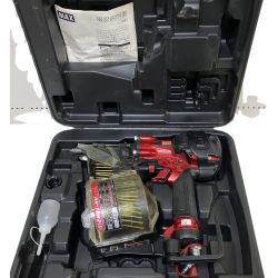 ЗЗ MAX マックス 75mm 高圧 エア釘打ち機 取説 ケース付 HN-75N2(D) レッド Bランク