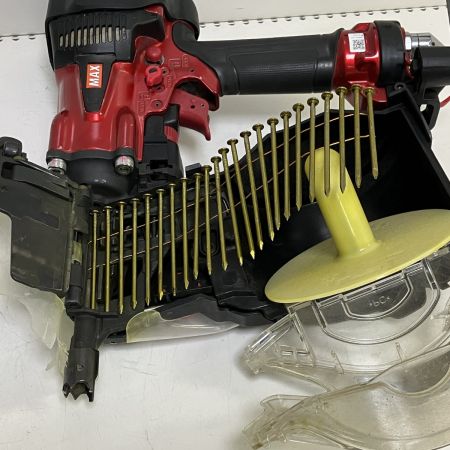 ЗЗ MAX マックス 75mm 高圧 エア釘打ち機 取説 ケース付 HN-75N2(D) レッド