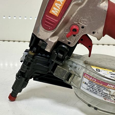 ЗЗ MAX マックス 38mm 高圧 コイルネイラ エア釘打ち 本体のみ HN-R38 レッド