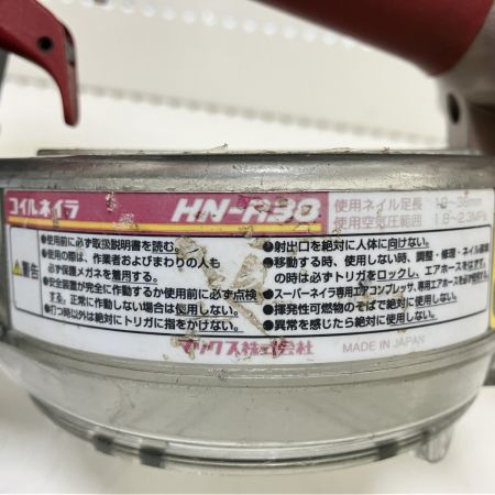 ЗЗ MAX マックス 38mm 高圧 コイルネイラ エア釘打ち 本体のみ HN-R38 レッド