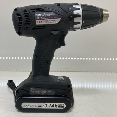 ЗЗ Panasonic パナソニック 14.4V ドライバドリル 充電器 バッテリー×1 ケース付 EZ7441 ブラック