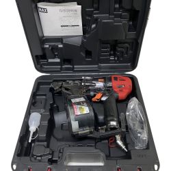ЗЗ MAX マックス 65mm 高圧 エア釘打ち機 取説 ケース付 HN-65Z2 ブラック×レッド Cランク
