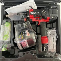 ЗЗ MAKITA マキタ 90mm 高圧 エア釘打ち機 ケース付 AN936H レッド×ブラック Cランク