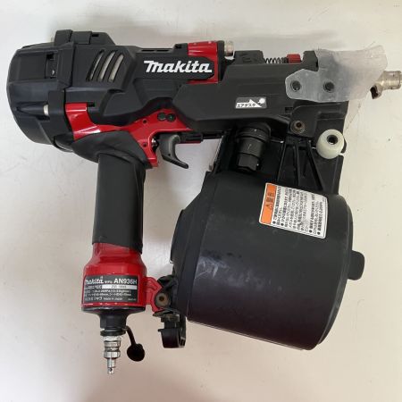ЗЗ MAKITA マキタ 90mm 高圧 エア釘打ち機 ケース付 AN936H レッド×ブラック
