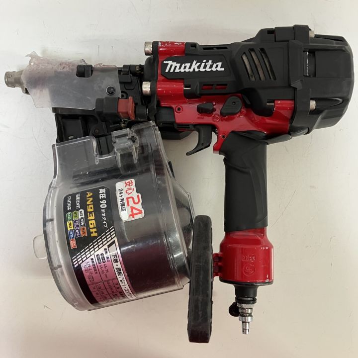 ЗЗ MAKITA マキタ 90mm 高圧 エア釘打ち機 ケース付 AN936H レッド×ブラック｜中古｜なんでもリサイクルビッグバン