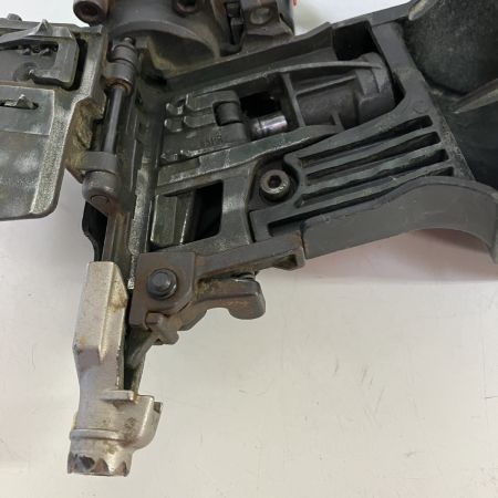 ЗЗ HITACHI 日立 65mm 高圧 エア釘打ち機 ケース付 NV65HR グリーン×ブラック