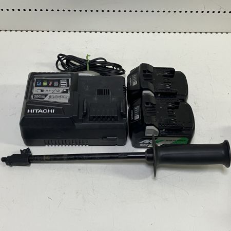 ЗЗ HITACHI 日立 36V 13mm ドライバドリル バッテリー×2 充電器 ハンドル ケース付 DS36DA グリーン×ブラック