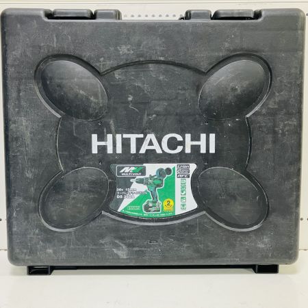 ЗЗ HITACHI 日立 36V 13mm ドライバドリル バッテリー×2 充電器 ハンドル ケース付 DS36DA グリーン×ブラック