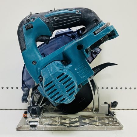 ЗЗ MAKITA マキタ 18V 125mm 防じん丸のこ バッテリー×1 取説 平行定規 ケース付 KS511D ブルー