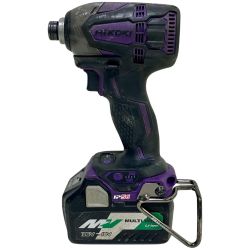 ЗЗ HiKOKI ハイコーキ 36V インパクトドライバ バッテリー×1 インパクトホルダー付 WH36DA パープル Cランク