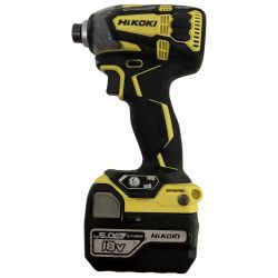 ЗЗ HiKOKI ハイコーキ 18v インパクトドライバ バッテリーx1付 WH18DDL2 イエロー Bランク