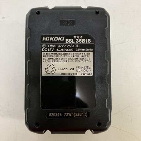 ЗЗ HiKOKI ハイコーキ 18v/36v マルチボルト バッテリー BSL36B18 ブラック