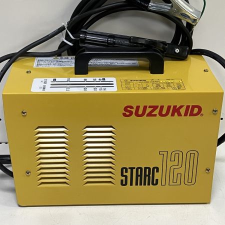 ЗЗ SUZUKID 100/200V 溶接機 溶接面 溶接棒 取説付 STARC120 イエロー