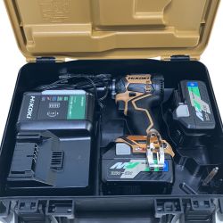 ЗЗ HiKOKI ハイコーキ 36V インパクトドライバ バッテリー×2 充電器 ケース付 WH36DC  2XPS(GC) グランドキャメル Aランク