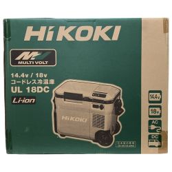 ЗЗ HiKOKI ハイコーキ 14.4v/18v コードレス冷温庫 バッテリーx1 AC・DCアダプタ付 UL18DC グリーン Sランク