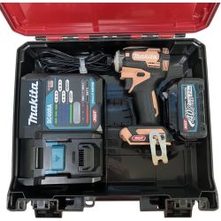 ЗЗ MAKITA マキタ 40v インパクトドライバ バッテリーx1 充電器 ケース付 TD001G フレッシュカッパー Bランク