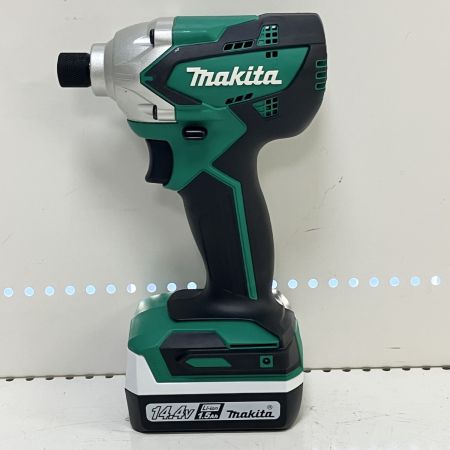 ЗЗ MAKITA マキタ 14.4V インパクトドライバ バッテリー×2 充電器 ケース付 MTD001D グリーン
