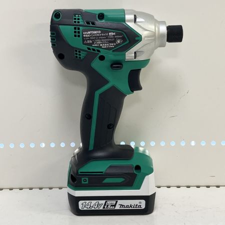 ЗЗ MAKITA マキタ 14.4V インパクトドライバ バッテリー×2 充電器 ケース付 MTD001D グリーン