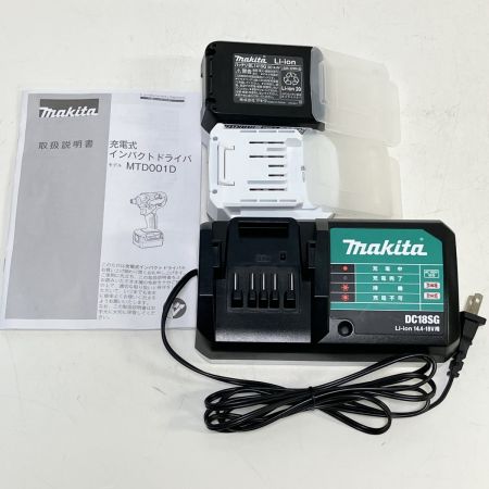 ЗЗ MAKITA マキタ 14.4V インパクトドライバ バッテリー×2 充電器 ケース付 MTD001D グリーン