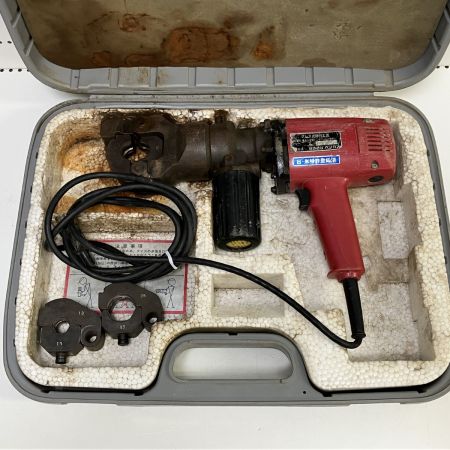 ЗЗ ベンカン 100V 圧着機 ダイス ケース付 BX-3型 レッド