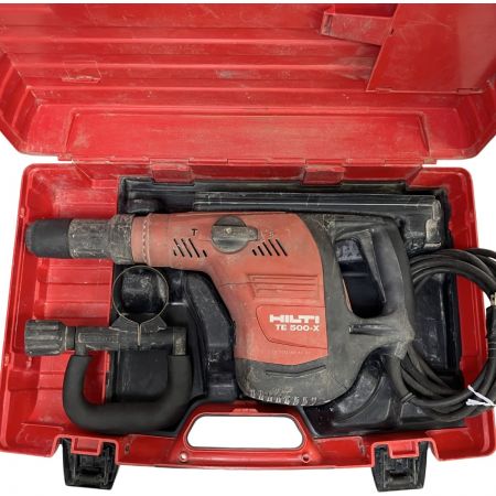 ЗЗ Hilti ヒルティ 100V ハンマドリル ハンドル ケース付 TE500-X レッド｜中古｜なんでもリサイクルビッグバン