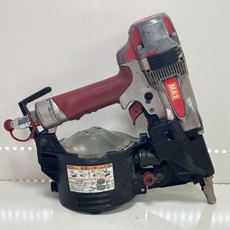 ЗЗ MAX マックス 65mm 高圧 エア釘打ち機 コンタクトノーズ2.1-2.5付 HN-65 レッド