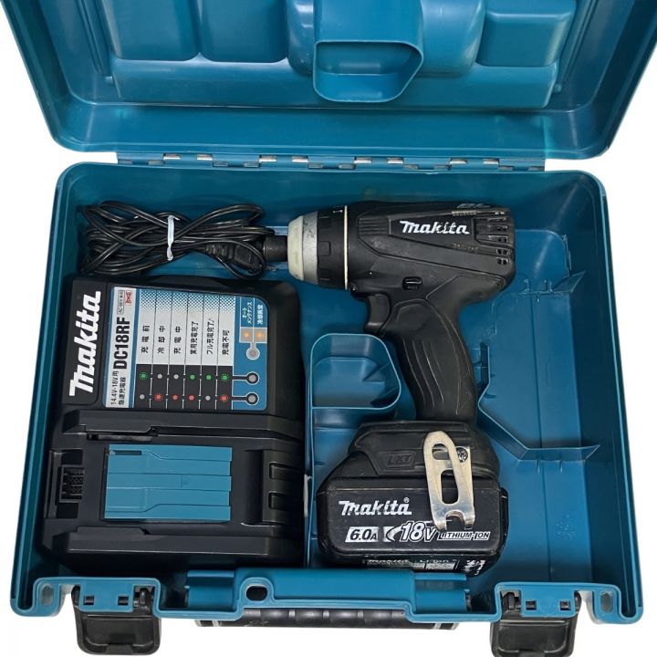 ЗЗ MAKITA マキタ 18V 充電式4モードインパクトドライバ 充電器 バッテリー×1 ケース付 TP141D ブラック｜中古 ｜なんでもリサイクルビッグバン