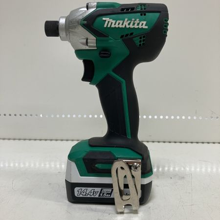 ЗЗ MAKITA マキタ 14.4v インパクトドライバ バッテリーx2 充電器 ケース付 MTD001D グリーン