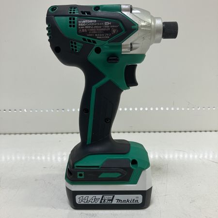ЗЗ MAKITA マキタ 14.4v インパクトドライバ バッテリーx2 充電器 ケース付 MTD001D グリーン