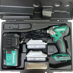 ЗЗ MAKITA マキタ 18v インパクトドライバ バッテリーx2 充電器 ケース付 MTD002D グリーン Aランク