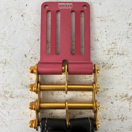 ЗЗ KNICKS 蓋付き総ヌメ革 小物腰袋 チェーン金具 ベルトループ付 KBS-201DSDXF ブラック