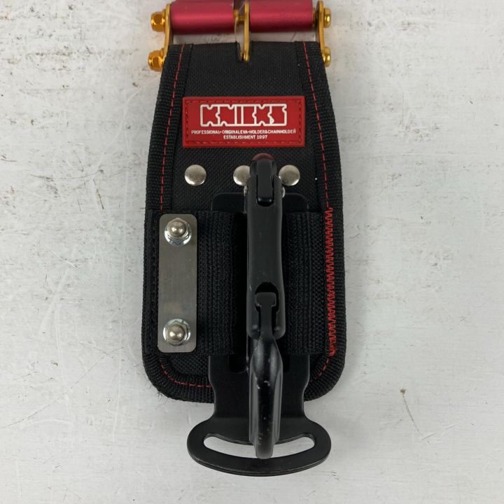 ЗЗ KNICKS 赤タグ カラビナホルダー アルミベルトループ カラビナ付き