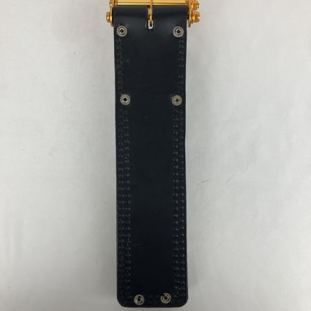 ЗЗ KNICKS 5分～1寸用 ヌメ革 ノミホルダー ベルトループ・チェーン金具付き KB-010DX ブラック×レッド×ゴールド