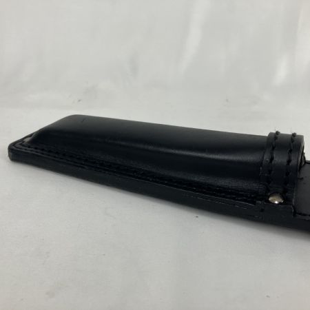ЗЗ KNICKS 5分～1寸用 ヌメ革 ノミホルダー ベルトループ・チェーン金具付き KB-010DX ブラック×レッド×ゴールド